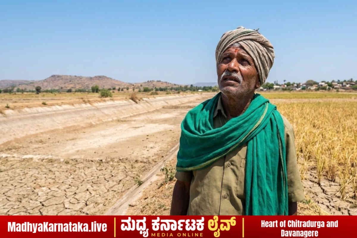 ದಾವಣಗೆರೆ: “ನಮ್ಮ ನೀರು ನಮಗೆ ಕೊಡಿ”; ಒಂದೂವರೆ ತಿಂಗಳಾದರೂ ಹರಿಯದ ಭದ್ರಾ ನೀರು – ರೈತರ ಆಕ್ರೋಶ